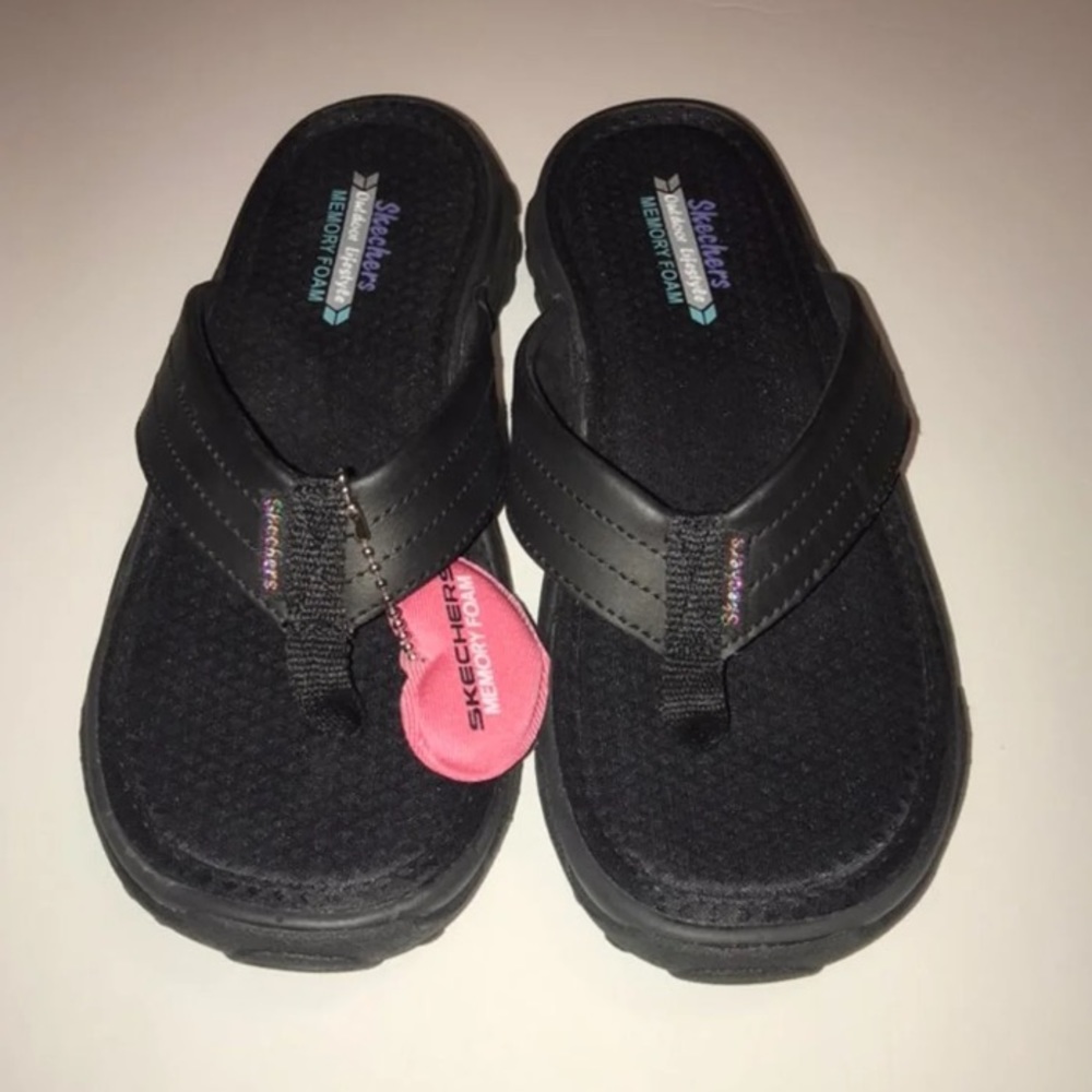 Skechers Memory Foam Flip Flops